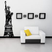 Statue décorative de vinyle de la liberté