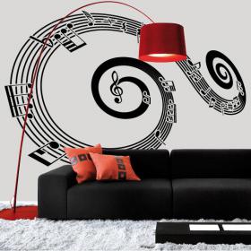 Personnel de vinyle décoratif spirale