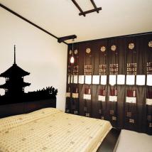 Vinyle décoratif pagode japonaise