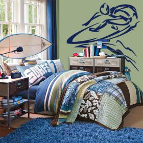 Vinyle d&eacute;coratif Surf Tribal