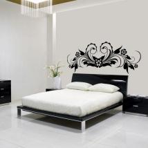 Décoration tête de lit Floral vinyle j'ai