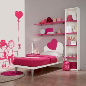 Moment romantique de murs autocollants
