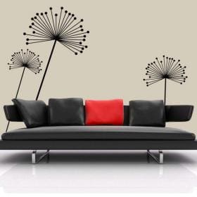 Vinyle d&eacute;coratif fleurs minimaliste