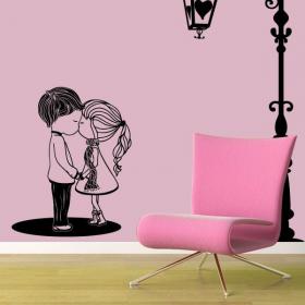 Moment romantique de vinyle décoratif