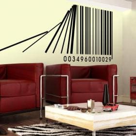 Code &agrave; barres d&eacute;coratives vinyle