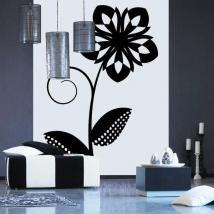 Décorer de fleurs rétro de murs