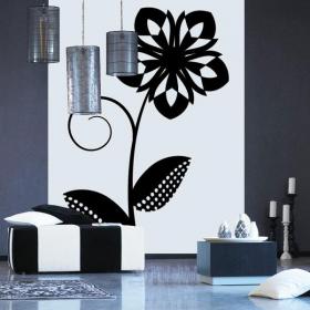 Décorer de fleurs rétro de murs