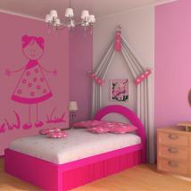 Enfant de décor de mur japonais