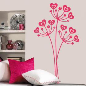 Fleurs de vinyl d&eacute;coratif de l'amour