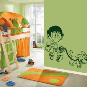 D&eacute;coration de mur de mascotte gar&ccedil;on