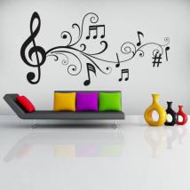 Notes de musique décoratives vinyle