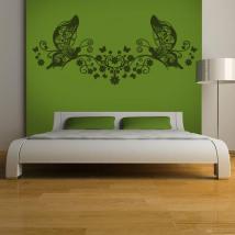 Tête de lit floral décoratif vinyl