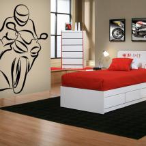 Vélo de course de vinyle décoratif French 606