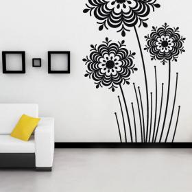Vinyle décoratif fleurs Splash