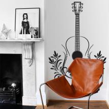 Guitare vinyle décoratif Tribal