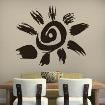 Panneaux luminescents divisant fluowall aztèque Tribal Sun