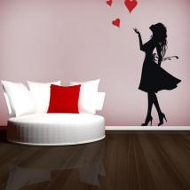 Femmes romantique vinyle décoratif