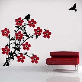 Fleurs de vinyl d&eacute;coratif en couleur