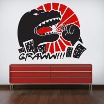 Mur décoratif vinyl Godzilla