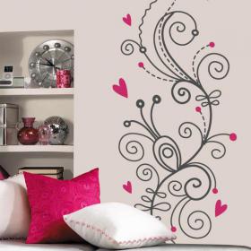 Fleurs de vinyl du coeur
