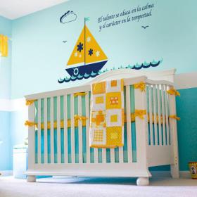 Bateau enfant vinyle d&eacute;coratif