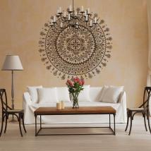Luminescent panneaux séparation fluowall hindou rosette