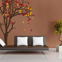 Autocollants et vinyle arbre automne