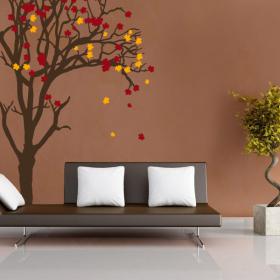 Autocollants et vinyle arbre automne