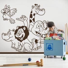 Vinyle pour enfants animaux de Zoo