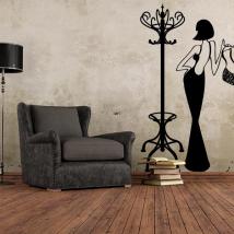 Portemanteau décoratif ou vinyle Vintage Hanger French 949