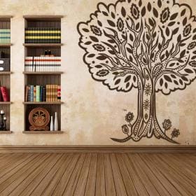 Arbre d&eacute;coratif vinyl Tribal