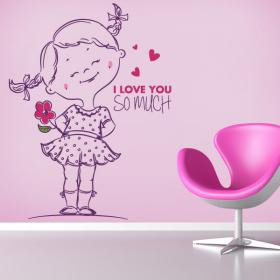 Pour enfants en vinyle phrases I Love You So Much