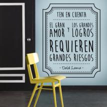Vinyle adhésif décoratif membre de phrase Dalaï Lama