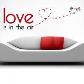 D&eacute;coratif vinyl French phrases amour est dans l'Air