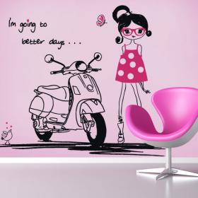Expression de vinyle décoratif Better Days