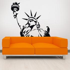 Statue de vinyle décoratif de la liberté