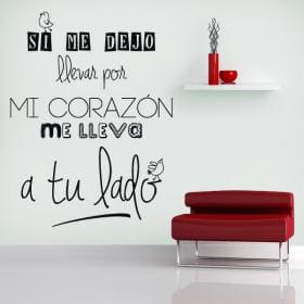 D&eacute;coratif vinyl que je laisser aller avec mon coeur