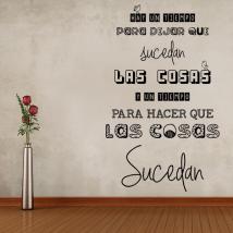 Phrase de vinyle décoratif il est un temps