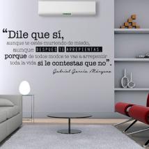 Expression de vinyle décoratif Gabriel García Márquez