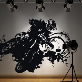 Vinyle adhésif décoratif Motocross
