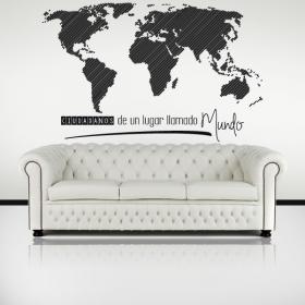 Citoyens espace vinyle d'un lieu appelé monde