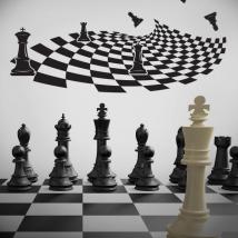 Échecs de vinyle décoratif adhésif