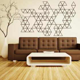 Triangles de vinyle décoratif décoration