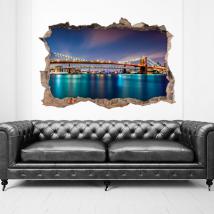 Pont de Brooklyn 3D de vinyle