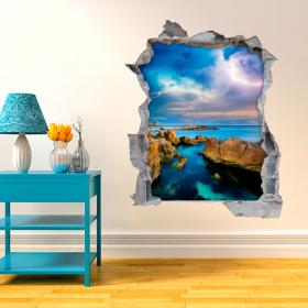 Vinyle murs 3D Sea Ray