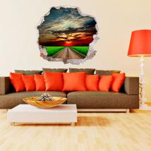 Vinyle sunset Highway 3D