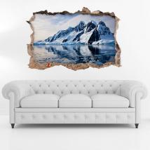 Vinyl 3D Icebergs et montagnes