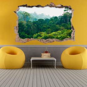 Arbres 3D de vinyle dans la for&ecirc;t