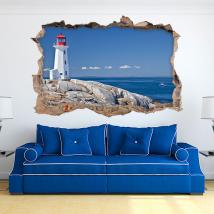 Phare de jour 3D de vinyle