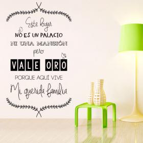 Vinyle décoratif phrases cette maison